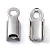 304 Stainless Steel Folding Crimp Ends X-STAS-R063-29-2