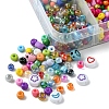 DIY Flat Round & Round Acrylic & Glass Seed Beads Jewelry Making Findings Kits DIY-FS0006-45-2