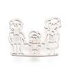 Tarnish Resistant 201 Stainless Steel Filigree Joiners STAS-Q207-23S-2