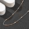 Brass Cable Chain Necklaces for Women NJEW-D302-19RG-3