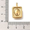 PVD Vacuum Plating 304 Stainless Steel Pendants STAS-S148-25G-3