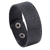 Witch Knot Pattern Cowhide Crod Bracelets PW-WG33678-01-1