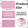 3Pcs 3 Styles Rectangle Velvet Display Trays ODIS-SP0001-16-2