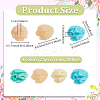 100Pcs 4 Colors Dyed Synthetic Coral Beads CORA-NB0001-04B-2