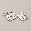 3-Strand 6-Hole Alloy Box Magnetic Clasps FIND-TAC0002-064P-2