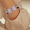6Pcs 6 Style Polymer Clay Heishi Surfer Stretch Bracelets Set BJEW-SW00120-7