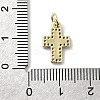 Brass Micro Pave Cubic Zirconia Pendants KK-A278-15G-03-3