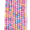 Ombre Effect Opaque Crackle Glass Beads Strands GLAA-Q106-01A-A08-2