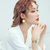 20Pcs 10 Style 304 Stainless Steel Flat Round Pendants & Rectangle Connector Charms Ion Plating(IP) FIND-SZ0002-35-5