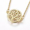 304 Stainless Steel Pendant Necklaces X-NJEW-L146-04G-2