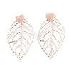 Rack Plating Brass Stud Earrings EJEW-C108-02RG-1
