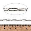 Tarnish Resistant 304 Stainless Steel Textured Paperclip Chains LS-CHS-I009-01P-A-3