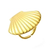 Ocean Beach Series 304 Stainless Steel Cuff Ring RJEW-Q820-02G-1