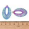 201 Stainless Steel Filigree Pendants SA-CBABBC3-01-3