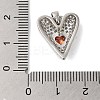 Rack Plating Brass & Cubic Zirconia Pendants KK-S372-14P-3