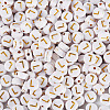 500Pcs Plating Acrylic Beads PACR-TADJ0001-01L-2