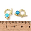 Rack Plating Brass Twister Clasps KK-P268-03E-G-3