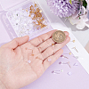 200Pcs 2 Colors 304 Stainless Steel Stud Earring Findings STAS-BBC0009-92C-3