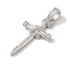 Rack Plating Brass & Cubic Zirconia Pendants KK-L216-054P-01-2
