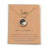 Alloy Rhinestone Pendant Necklaces NJEW-H306-A09-G-3