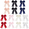 14Pcs 7 Colors Polyester Bowknot Ornament Accessories DIY-SP0004-82-1