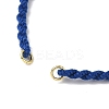 Braided Cotton Cord Bracelet Making MAK-L043-02G-05-2