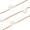 Ion Plating(IP) 304 Stainless Steel Butterfly Link Cable Chains STAS-P254-09G-1
