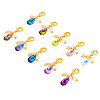 Teardrop Glass Pendant Decoration PALLOY-TAC0128-2