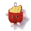 Cute Cartoon Plush Cloth Pendant Decoration HJEW-K048-01B-1