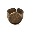 Antique Bronze Brass Finger Ring Shanks X-UNKW-C2902-AB-2