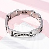 304 Stainless Steel Panther Chain Bracelets for Women Men BJEW-R018-03P-1