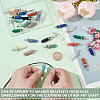 30Pcs 15 Styles Natural & Synthetic Gemstone Double Terminated Pointed Pendants G-HY0001-84-3