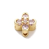 Brass Pave Cubic Zirconia Multi-Strand Links KK-Z131-14G-2