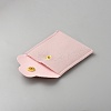 Square Veleteen Cloth Jewelry Packaging Bags with Snap Button ABAG-WH0101-001-2