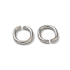 Tarnish Resistant 201 Stainless Steel Open Jump Rings STAS-M008-01-3