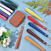 12Pcs 12 Colors PU Leather Wrist Strap Keychains KEYC-CA0001-19-4