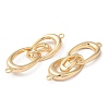 Brass Connector Charms KK-C028-22G-2
