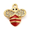 304 Stainless Steel Crystal Rhinestone Pendants STAS-P385-08G-B-1