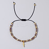 Bohemian Style Glass Braided Bead Bracelets for Women WV4296-7-1