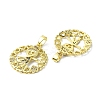 Rack Plating Brass Micro Pave Cubic Zirconia Pendants KK-R157-13A-G-2