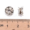 Buddhist Jewelry Findings Tibetan Style Lotus Double Sided Bead Caps PALLOY-O042-03-3