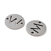 Non-Tarnish 201 Stainless Steel Hollow Flat Round Links FIND-R149-03W-P-2