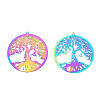 201 Stainless Steel Filigree Pendants LS-STAS-TAC0018-04-3