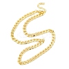 Brass Cuban Link Chain Necklaces for Women NJEW-K282-03G-4