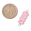 MIYUKI Delica Glass Seed Beaded Connector Charms PALLOY-MZ01025-2
