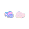 Plate Transparent Acrylic Cabochons OACR-N135-21-1