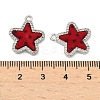 Brass Micro Pave Cubic Zirconia Pendants KK-C158-03B-P-3