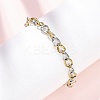 304 Stainless Steel Cuban Link Chains Bangles for Women BJEW-B150-08GP-1