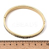304 Stainless Steel Black Enamel Animal Skin Print Hinged Cuff Bangles for Women SA-CBAC920-02G-5