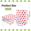 Kraft Paper Star Printed Bags with Handles ABAG-WH20013-08C-2